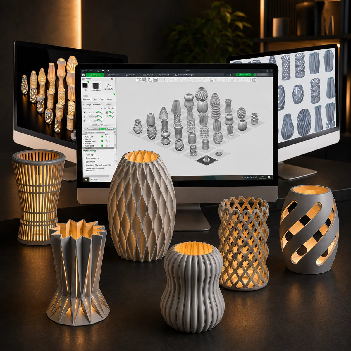 Basic Bundle | 20 Supportless 3D Lamp Projects