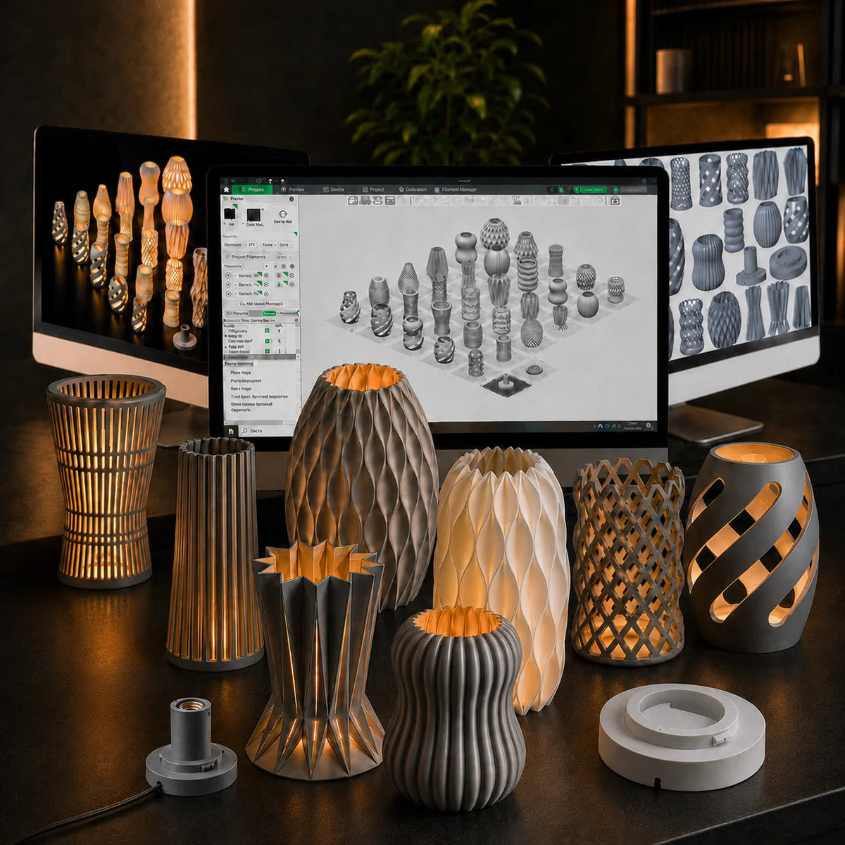 Pro Bundle | 30 3D Lamp Projects + Commercial Licence